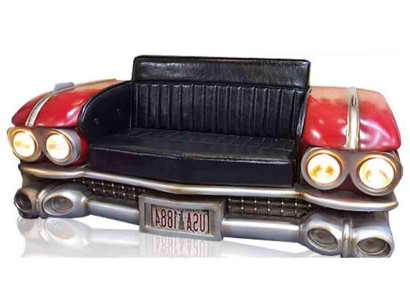 Sofa Auto Halbes Fahrzeug Ratro Cinema Couch Polster Garnitur Ledersofa  Bank Auto Half voertuig Ratro Cinema Bankstel Leren bankstel