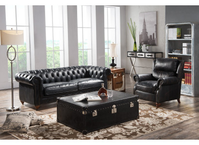 Klassieke Chesterfield bank Sofa Bekleding Set Banken Bankstellen Ontwerp