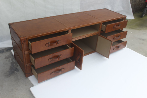 Meubel dressoir commode Vintage dressoir Luxe rtv dressoir Kast Leer Nieuw