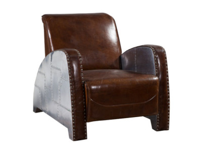 Cocktailstoel leer Vintage leren fauteuil Fauteuil Aviator Lounge Club meubels Bank Zithoek leren vintage-stoel Fauteuil Aviator Lounge Clubmeubilair Bank