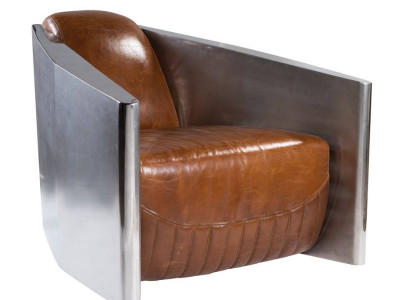 Vintage leren fauteuil bruin echt leer retro fauteuil design clubsfauteuil