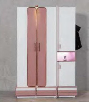 Compleet kinderkamer jeugdkamer set tafel bed kast commode 5-delig.