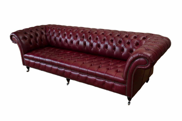 Modern Design Sofa 4-zits Bank Luxe Klassieke Lederen Chesterfield Bankstellen