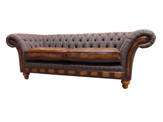 Woonkamer Modern Bankstel 3-zits Design Stijl Meubilair Chesterfield Bankstellen Grijs Nieuw