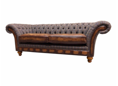 Woonkamer Modern Bankstel 3-zits Design Stijl Meubilair Chesterfield Bankstellen Grijs Nieuw