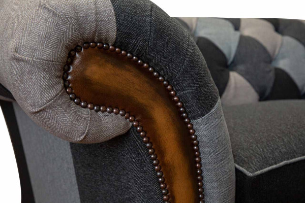 Ontwerp gestoffeerde bank 3-zits bank Luxe Klassiek textiel Chesterfield