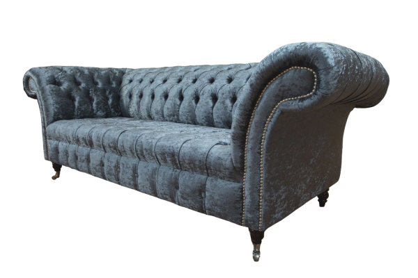 Design bank 3-zitsbank sofa gestoffeerde banken stof woonkamer textiel banken