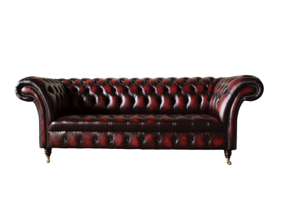 Chesterfield Leren Bank 3-Zits Bruin Designerbank Luxe Bekleding Nieuw