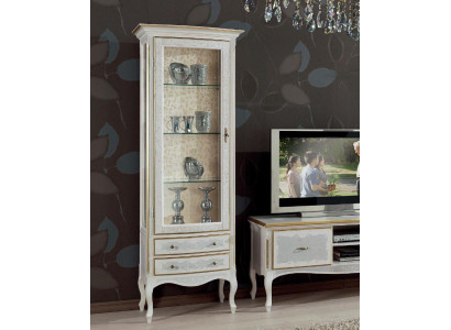 Woonkamer rtv vitrine tv dressoir kast tafel vitrinekast hout meubelset 3-delig