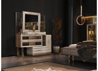 Kaptafel Kaptafel make-up console console tafel Beige meisje