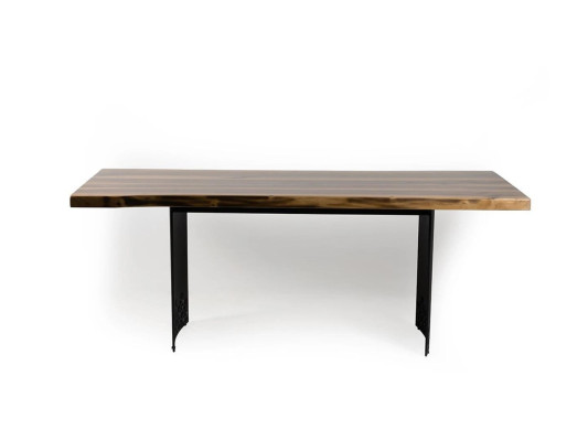 Luxe tafel Bruin Roestvrij Staal Design Eettafels Hout Moderne Eettafel Nieuw