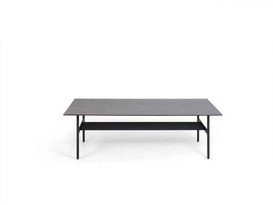 Zwarte salontafel woonkamerinrichting design koffietafel nieuw meubilair