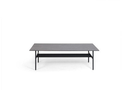 Zwarte salontafel woonkamerinrichting design koffietafel nieuw meubilair