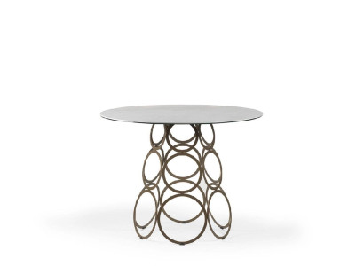 Eettafel rond keukentafel tafel eettafel ronde tafel 100 cm industrieel wit