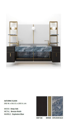 Zwart Italiaans badkamer wastafelklassieke kast wastafel