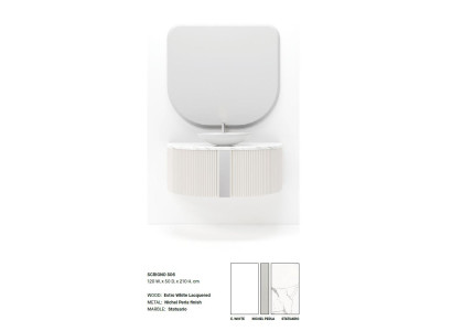 Witte wastafelkranen voor de badkamer Badkamer meubels in Italiaanse stijl