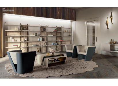 Boekenplank meubels Woonkamer planken Wand Italiaanse inrichting