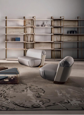 Boekenplank meubels Woonkamer planken Wand Italiaanse inrichting