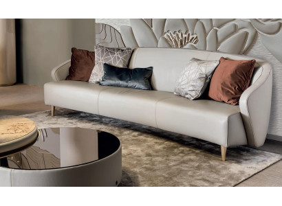 Sofaset met salontafel Driepersoons tafelontwerpmeubels uit Italië Bizzotto 2-delig.
