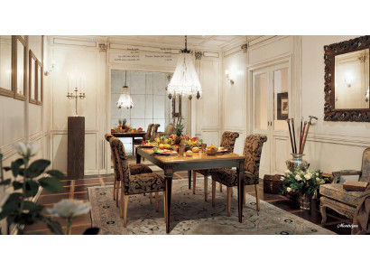 Compleet set eettafel 4 stoelen eetkamerset eetgroep houten tafel tafels 5-delig.