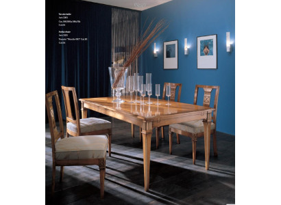 Eetgroep Eettafel Tafel Groep Tafels 4x Armstoel Stoel Rechthoekig Luxe 5-delig