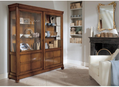 Woonkamer vitrinekast boekenplank dressoir Klassieke meubels Planken Hout Woonkamer vitrinekast boekenplank dressoir Klassieke meubels Planken Hout