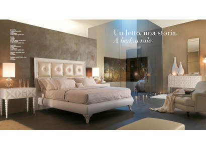 Tweepersoonsbed Klassiek Bed Slaapkamer Meubels Massief hout Bizzotto Bed Italië