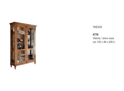 Kast Bruin Hout Ontwerp Meubels Vitrine Dressoir Vitrines Luxe Glas Kasten