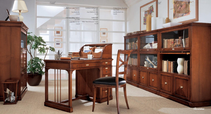 Bureau van echt hout Italiaanse meubels Kantoortafel Inrichting Meubels Tafels Nieuw