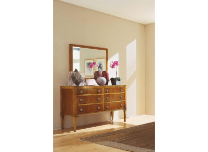 Luxe set 2-dlg. dressoir spiegelgroep houten console dressoir kast klassiek