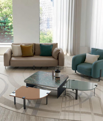 Salontafel Woonkamer Ontwerpen Italiaanse Tafel Meubels Hout Glas Nieuwe Set 3x