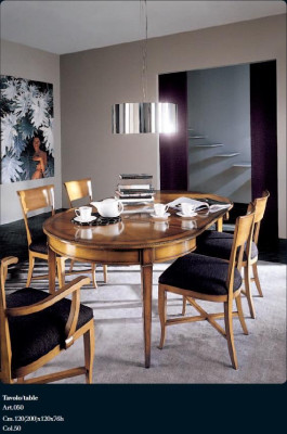 Eettafel natuurhout retrostijl eetkamer woonkamer eettafels tafels tafel meubels