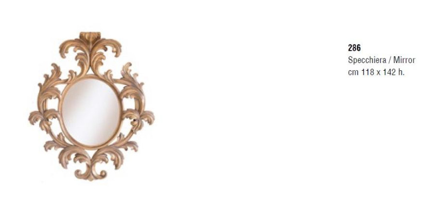 Bizzotto Gouden Wandspiegel antieke Spiegel Italiaanse Spiegel Woonkamer Meubels
