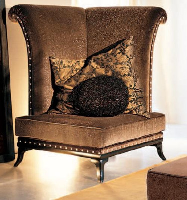 Meubilair inrichting éénpersoons relaxclubleun luxe fauteuil ontwerp stoel hotel nieuw