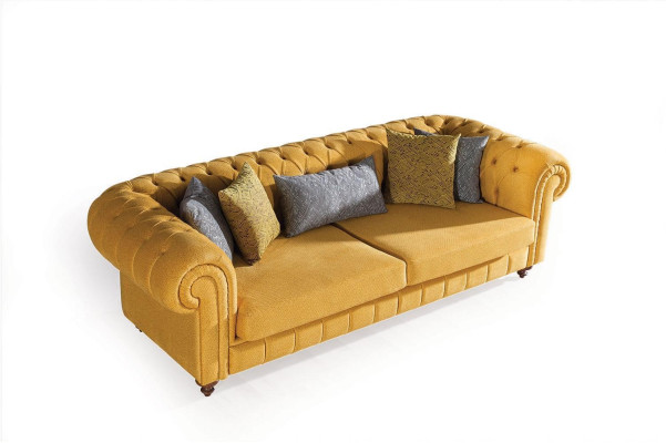 Elegante bankstel set ontworpen door designer driezitter luxe fauteuil bankstel 3 delen.