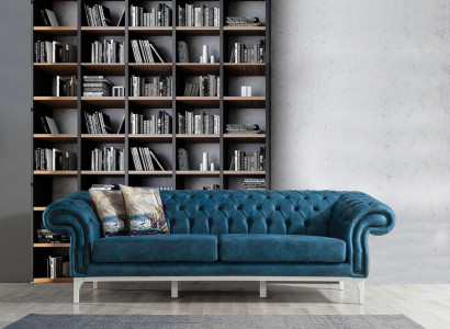 3-zits gestoffeerde banken Woonkamerbanken Modern Stijl Designer Meubels Bank