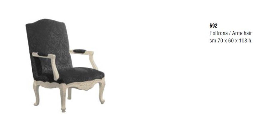 Luxe fauteuil woonkamer meubels Italiaanse inrichting gestoffeerde eenzitter.