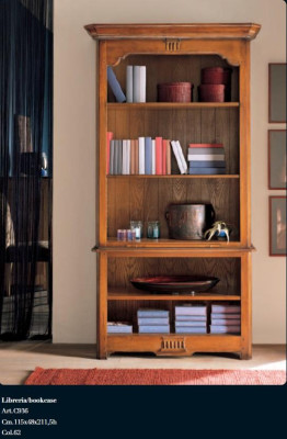 Regaal Kast Kantoorplank Elegante bruine boekenkast Italiaanse inrichting