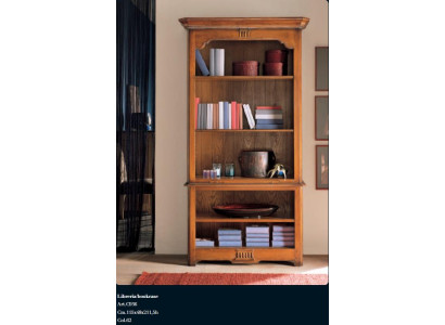 Regaal Kast Kantoorplank Elegante bruine boekenkast Italiaanse inrichting