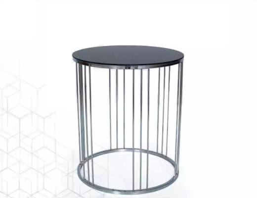 Bijzettafel Woonkamer Meubilair Materiaal Roestvrij staal zwart Ontwerp Modern