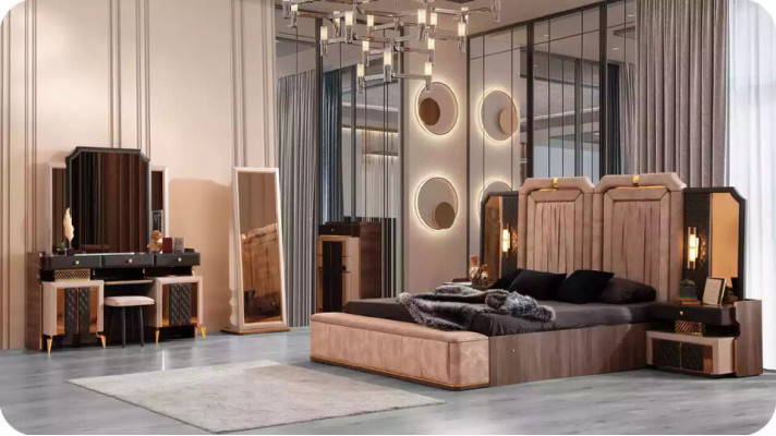 Volledige lichaamsspiegel Vloerstaande spiegel Spiegel Kledingspiegel Ontwerp Beige