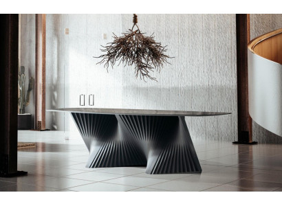 Luxe eettafel eettafel keukentafel eetkamer hout zwart tafel