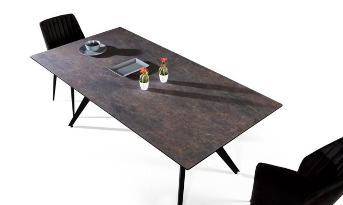 Uittrekbare eettafel Eettafel Keukentafel Hout Zwart Tafel