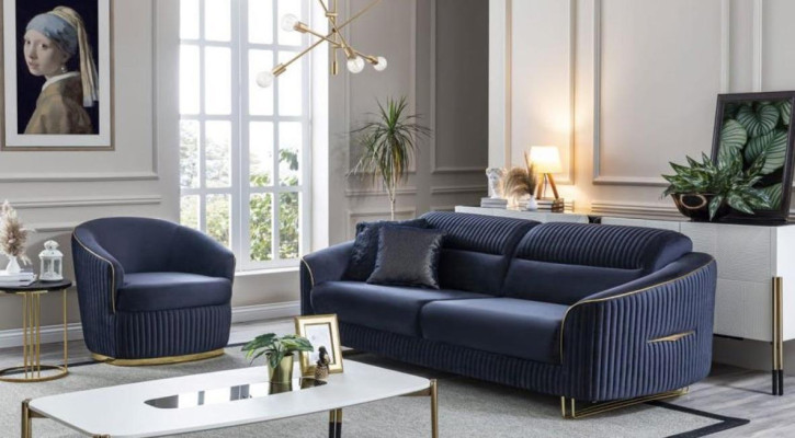 Bankstel 3+1-zits Meubels Modern Set Design Bank Nieuw 2-delig Stoffen Bankstel