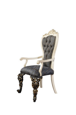 Klassieke stoel 1x eetkamerstoel leun fauteuil lounge club met armleuningen luxe nieuw