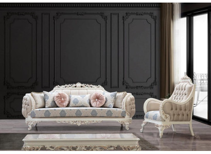 Sofa set Klassieke luxe bankstellen fauteuils Woonkamerset 3+1-zits Chesterfield