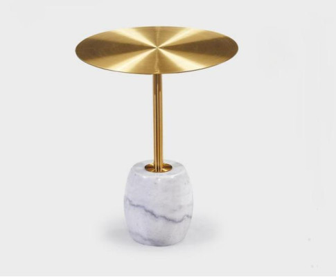 Ontwerper aanvullingstafel Luxe salontafels Gouden bijzettafel Meubels