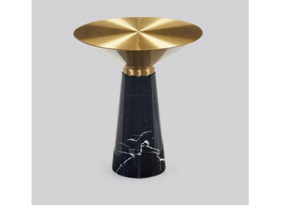 Zwarte design bijzettafel Luxe roestvrijstalen meubels Woonkamertafel