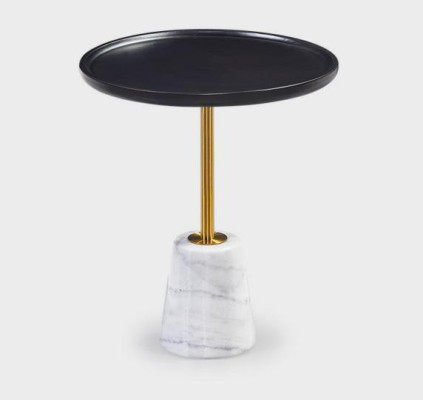 Moderne zwarte-witte bijzettafel woonkamer bijzettafels tafel