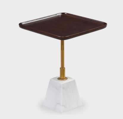Witbruine metalen tafel Designer bijzettafels Luxe salontafels Nieuw